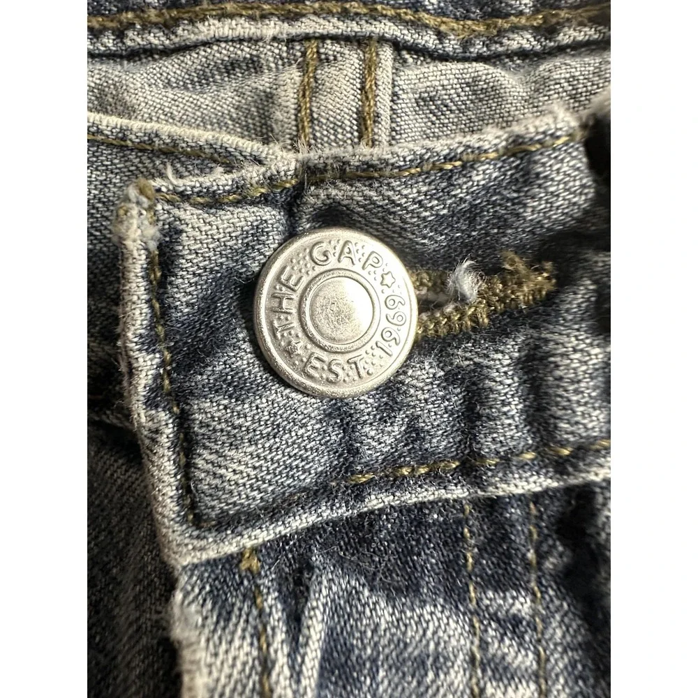 Vintage Gap Jeans Boys 4 Blue‎ Denim Made USA Button Fly Tapered Leg 90s 80s